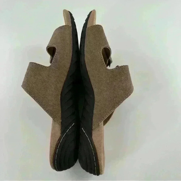 J sport by Jambu womens Carina sandals size 9 brown suede double buckle slides - Picture 6 of 12